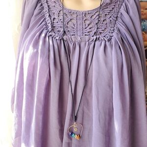 🛍️BUNDLE ONLY ITEM🛍️ Extra long necklace with/Copper chakra heart